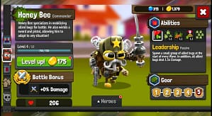 Karakter bug Heroes Tower Defense 