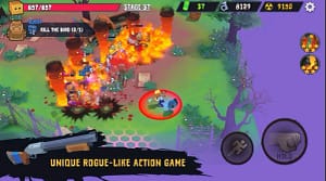 Unique Roguelike action game box Head: Zombie Must Die 