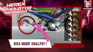 Game modif motor Herex Simulator Indonesia
